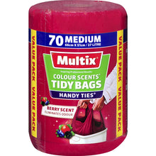 Multix Colour Scents Tidy Bags Medium Berry Scent 70 pack