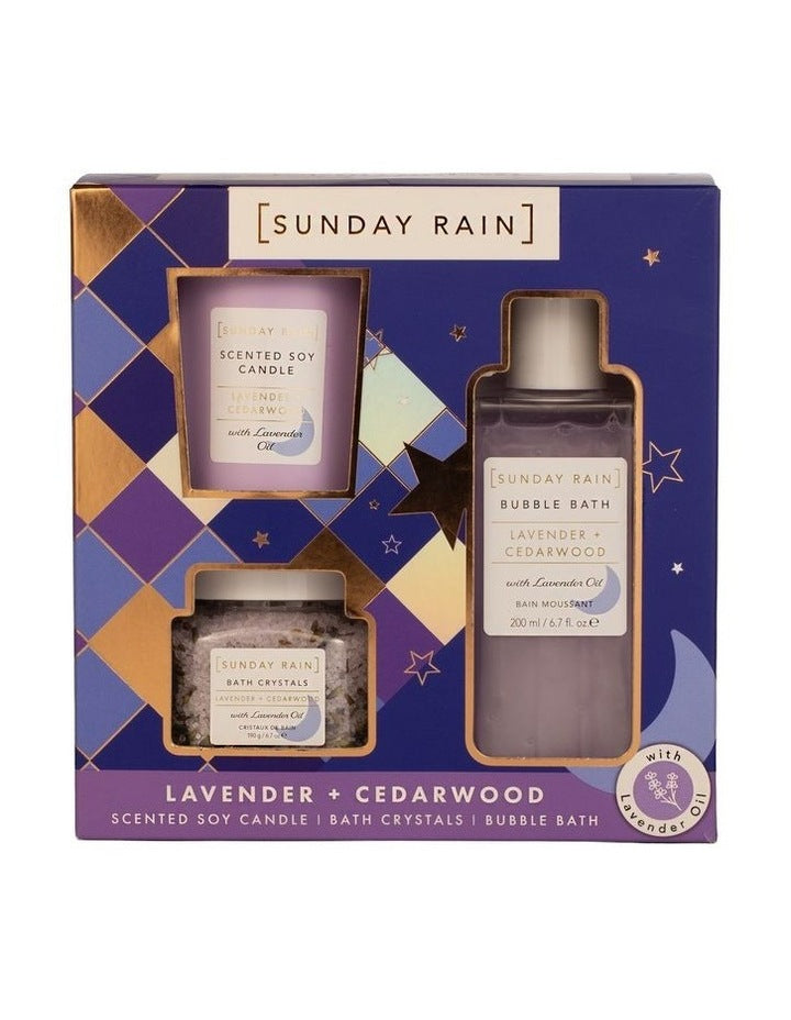 Lavender + Cedarwood Bath Trio