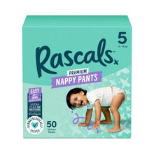 RASCALS PREMIUM NAPPY PANTS SIZE 5 (13-18KG) 50 PACK