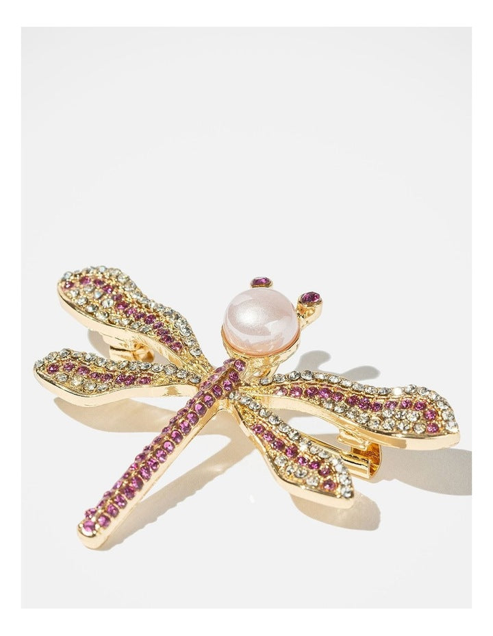 Barcs Petite dragonfly brooch BA02087PBPNKO in Pink