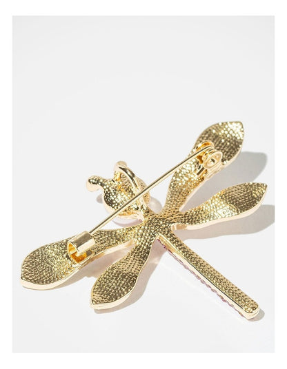Barcs Petite dragonfly brooch BA02087PBPNKO in Pink