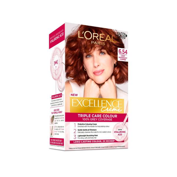 L'OREAL EXCELLENCE 6.54 LIGHT MAHOGANY COPPER BROWN
