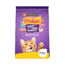 FRISKIES ADULT SURFIN' & TURFIN' DRY CAT FOOD 2.5KG