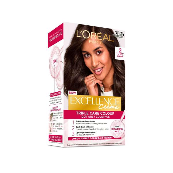 L'OREAL EXCELLENCE 2 BLACK BROWN