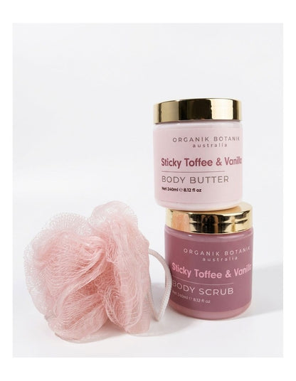 Amore Sticky Toffee & Vanilla Body Scrub & Butter Set