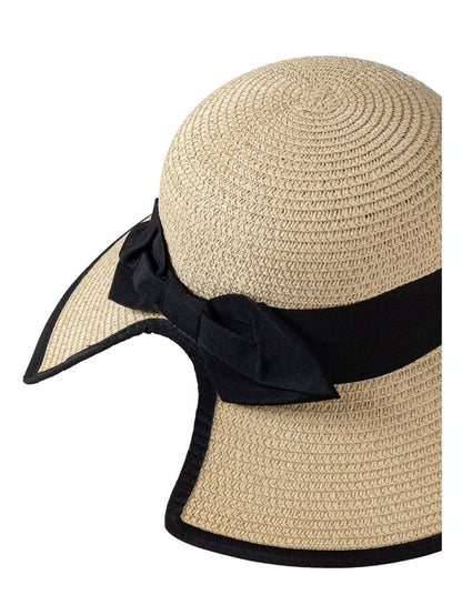 Gregory Ladner Sun Hat With Cutout And Bow HatGhcf007M In Sand