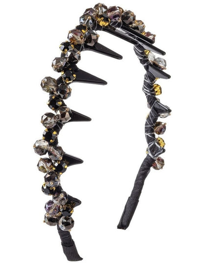 Gregory Ladner Beaded Headband Ghaf025M In Black