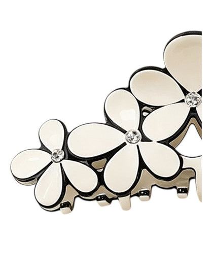 Gregory Ladner Floral Hair Claw Ghaf027M In Ivory