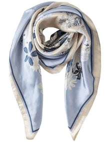 Gregory Ladner Floral Neckerchief Gnkf017M In Blue
