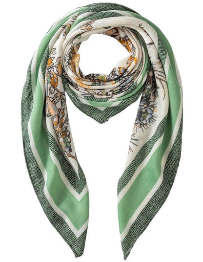 Gregory Ladner Botanical And Butterfly Kerchief Gnkf019M In Green