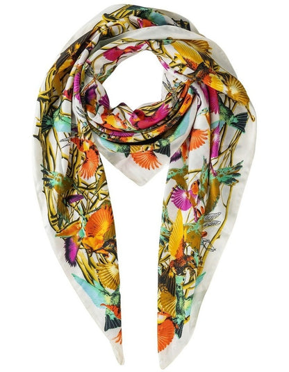 Gregory Ladner Bold Floral Print Square Gnkf034M In Multicolour