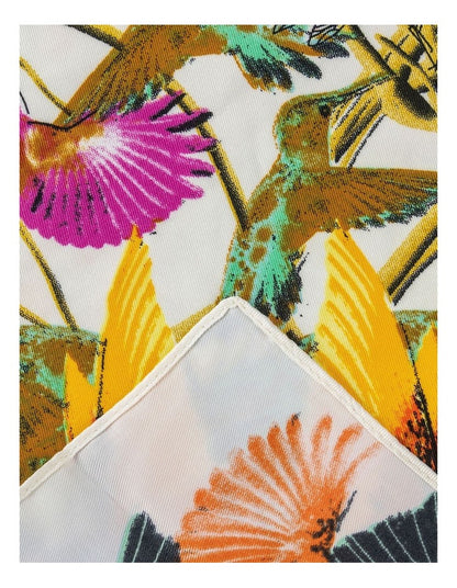 Gregory Ladner Bold Floral Print Square Gnkf034M In Multicolour