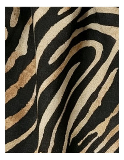Gregory Ladner Zebra Print Gnkf036M In Black/Beige