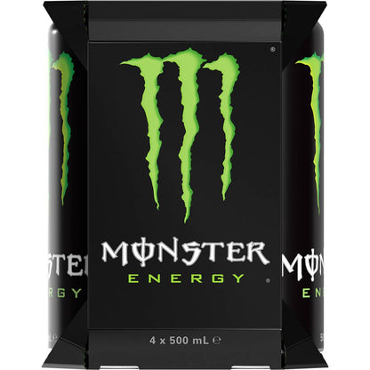 Monster Energy Green Multipack Cans 500ml x4 Pack