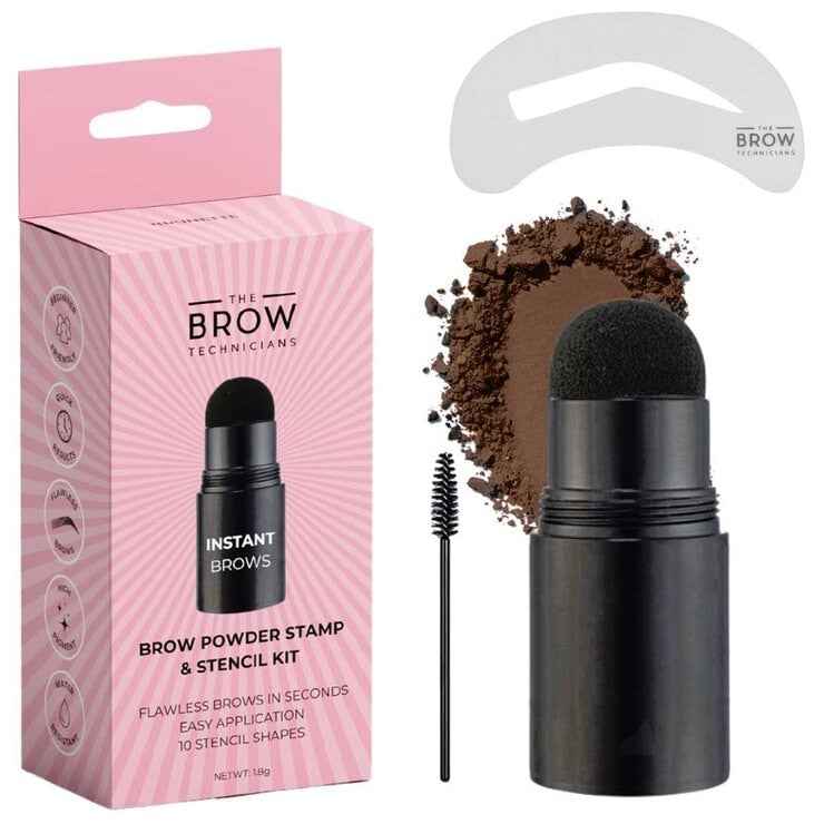 The Brow Technicians Eyebrow Powder Stamp And Stencil Kit 2 Pack