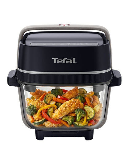Crisp & Go Portable Glass Air Fryer in Black FB7018