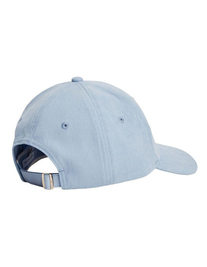 Logo Embroidery Corduroy Baseball Cap in Blue