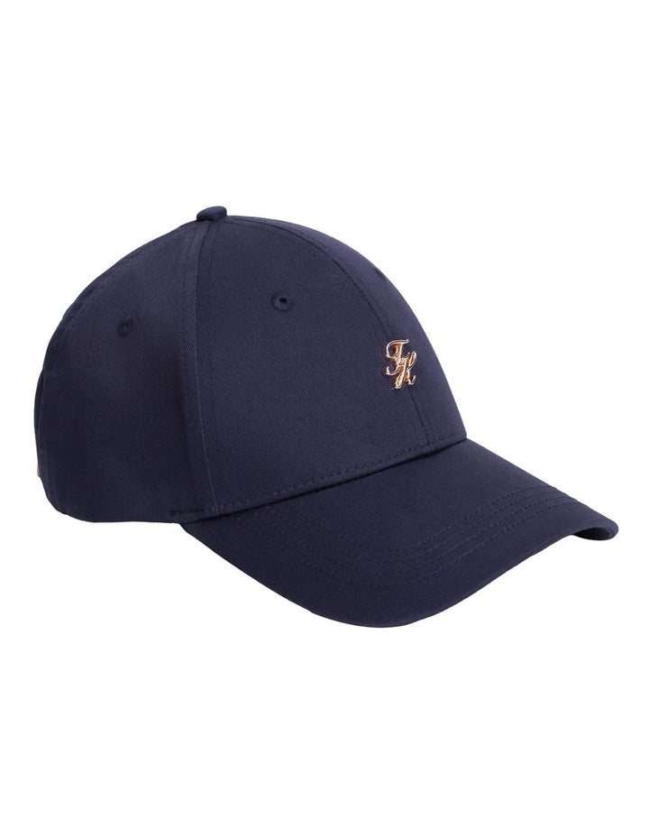 Logo Hardware Baseball Cap in Navy