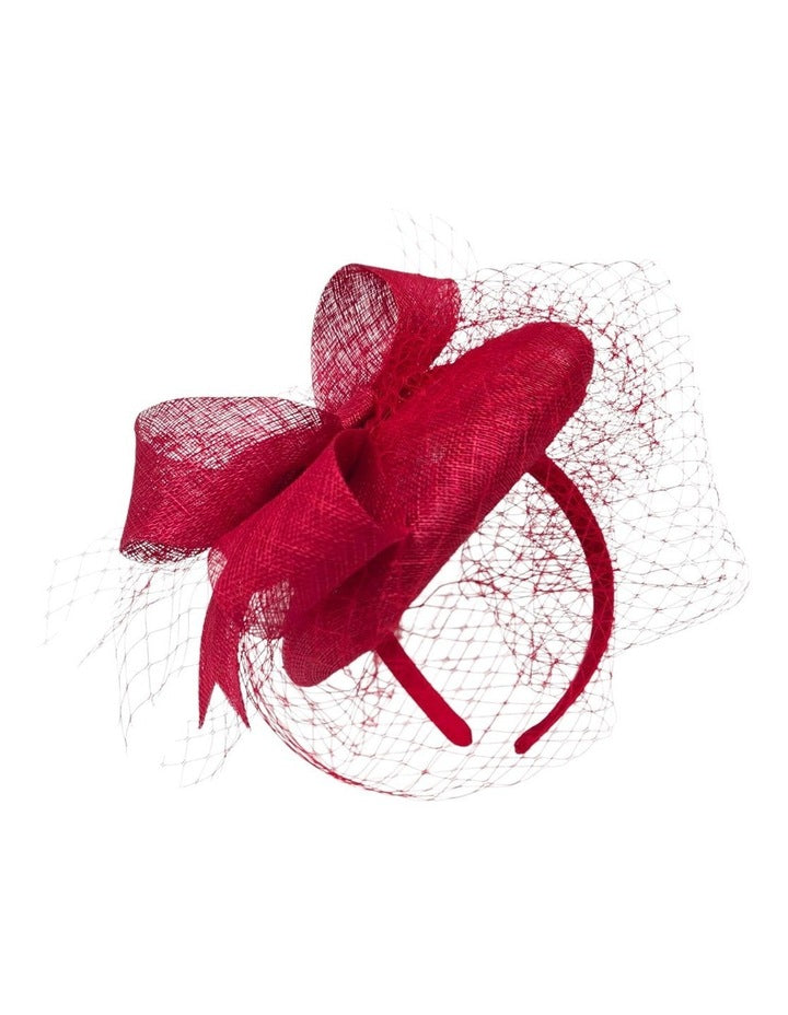 Gregory Ladner Ghrf302M Red Fascinator Fascinator in Red