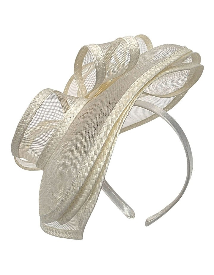 Gregory Ladner Ghrf303M Ivory Fascinator Fascinator in Ivory