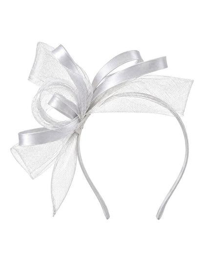 Gregory Ladner Fascinator in White