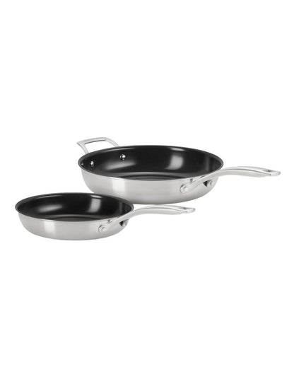 Essentials 3-Ply Frypan 2 Piece Set Non Stick 24/28cm