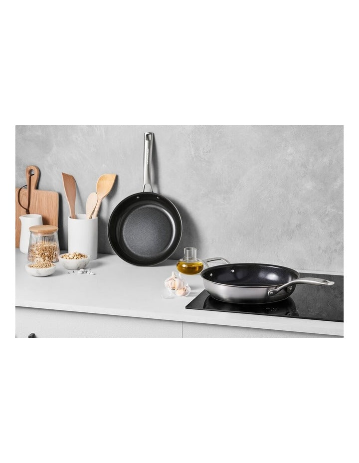 Essentials 3-Ply Frypan 2 Piece Set Non Stick 24/28cm