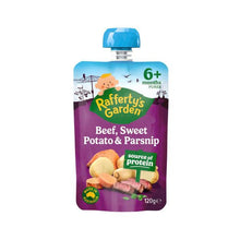 RAFFERTYS GARDEN BEEF SWEET POTATO & PARSNIP 6 MTHS 120G