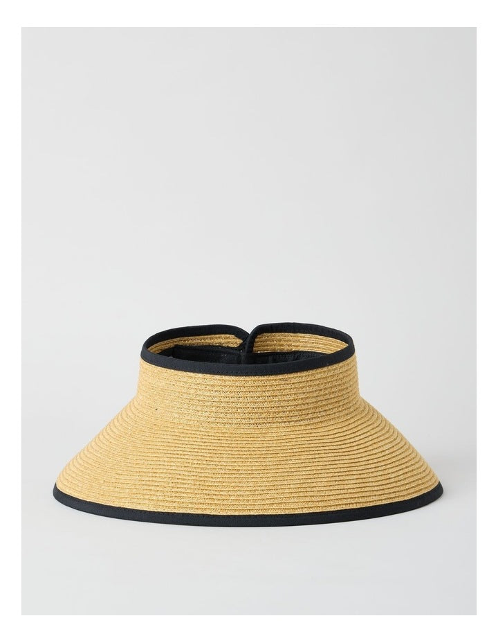 Roll Up Visor in Natural