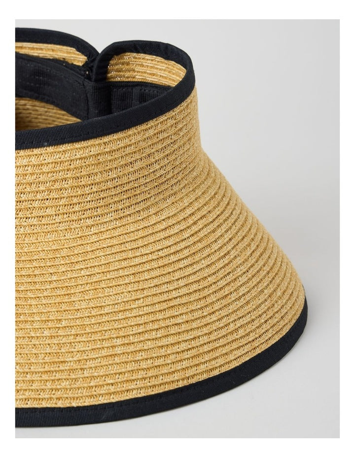 Roll Up Visor in Natural