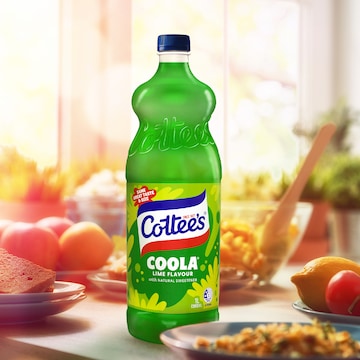 Cottee's Lime Cordial Coola Lime Flavour 1L
