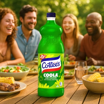Cottee's Lime Cordial Coola Lime Flavour 1L