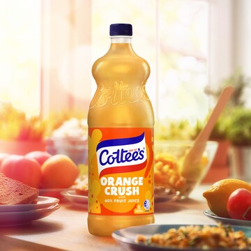Cottee's Orange Cordial Orange Crush with 40% Fruit Juice 1L