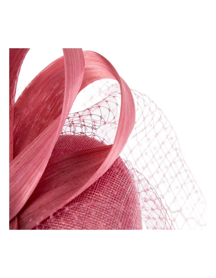 Fillies S339 Dusty Pink Fascinator Fascinator in Dusty Pink
