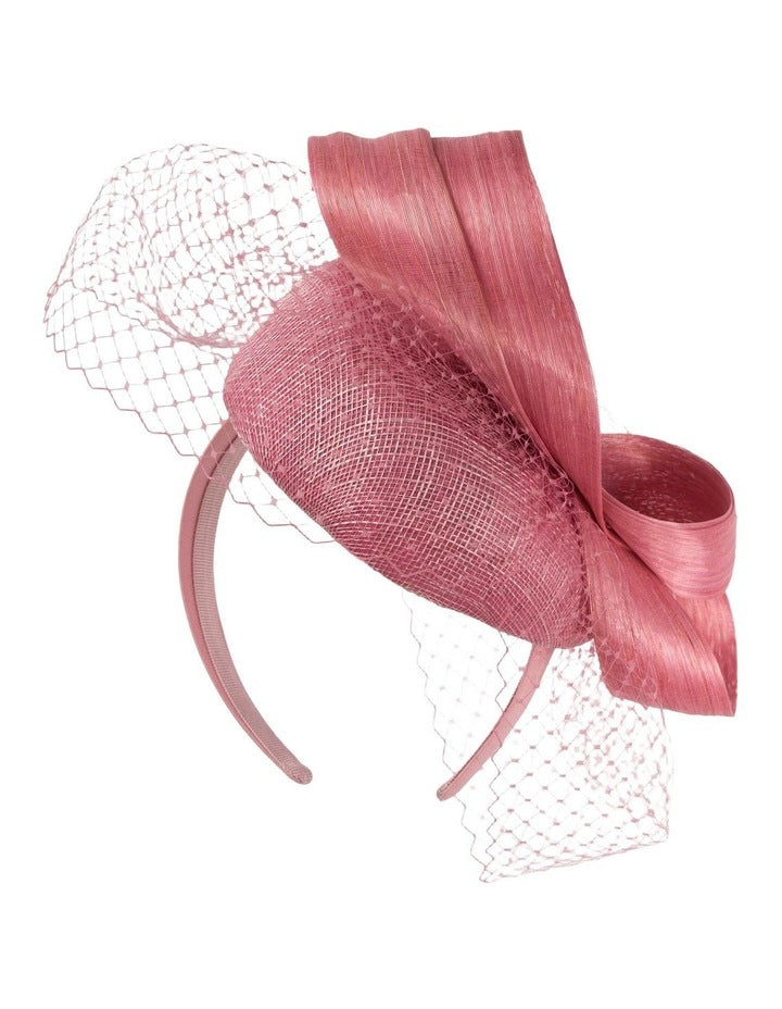 Fillies S339 Dusty Pink Fascinator Fascinator in Dusty Pink