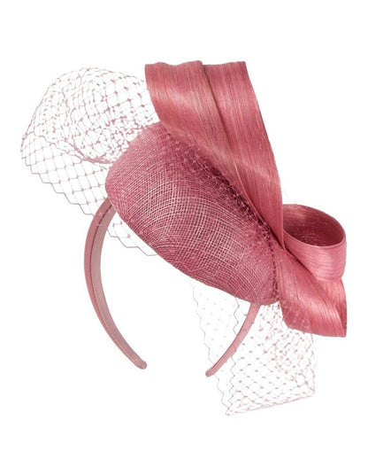 Fillies S339 Dusty Pink Fascinator Fascinator in Dusty Pink