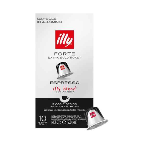 ILLY FORTE ESPRESSO COFFEE CAPSULES 10PK