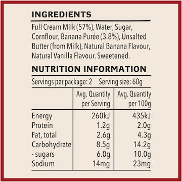 Heinz Baby Food Banana Custard 8+ Months 120g