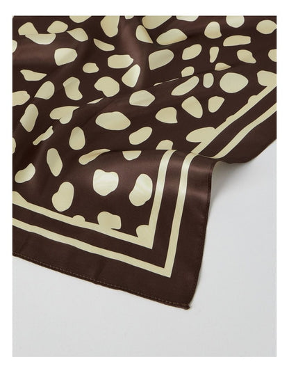 Scarf in Fawn and Cream Spot Print
