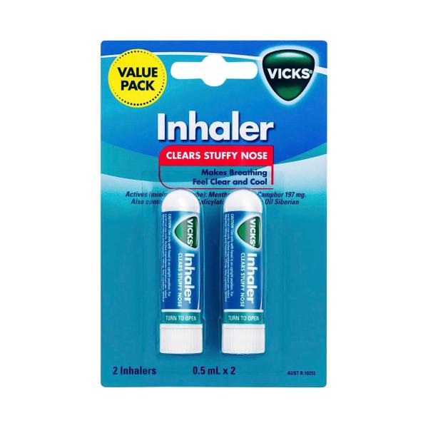 VICKS NASAL DECONGESTANT INHALER 2PK