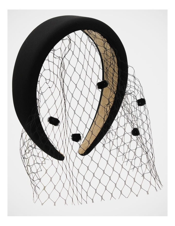 Morgan & Taylor Fs1151 Lilah Veil Black Hair Accessory Hair Accessory in Black