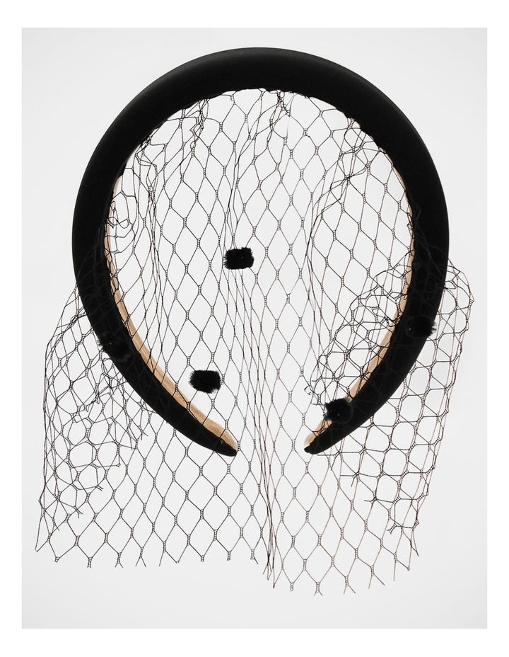 Morgan & Taylor Fs1151 Lilah Veil Black Hair Accessory Hair Accessory in Black