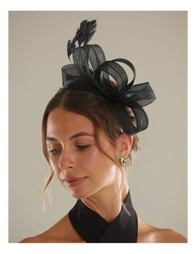 Nyla Fascinator in Black