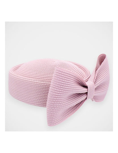 Fs1154 Tara Pillbox Hat Fascinator in Dusty Pink