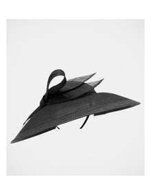 Fs1167 Josephine Fascinator in Black