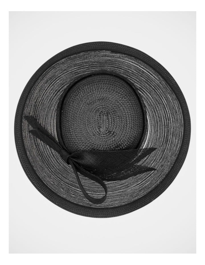Fs1167 Josephine Fascinator in Black