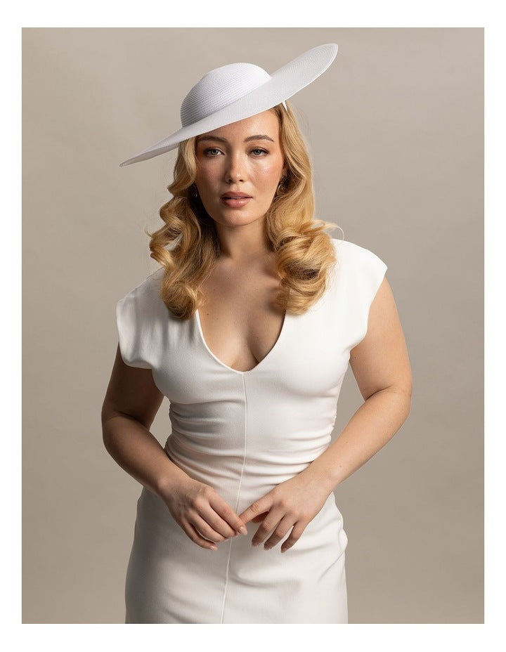 Hm0805 Mona Racewear Hat in White