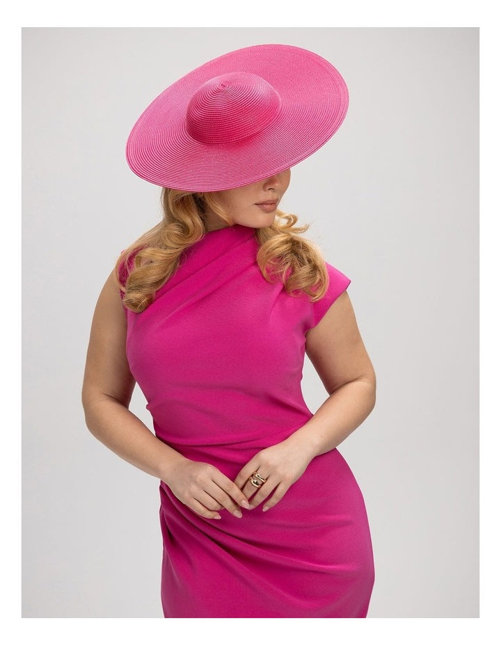 Hm0805 Mona Racewear Hat in Hot Pink