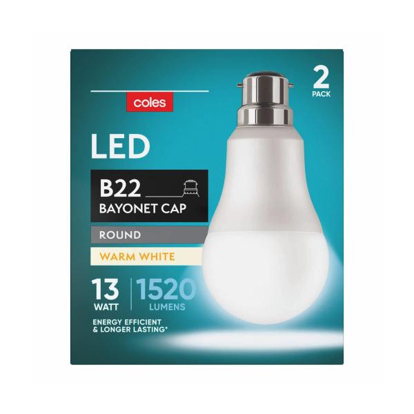 Light Globes Led Gls Bc 13W 1520Lum 2700K