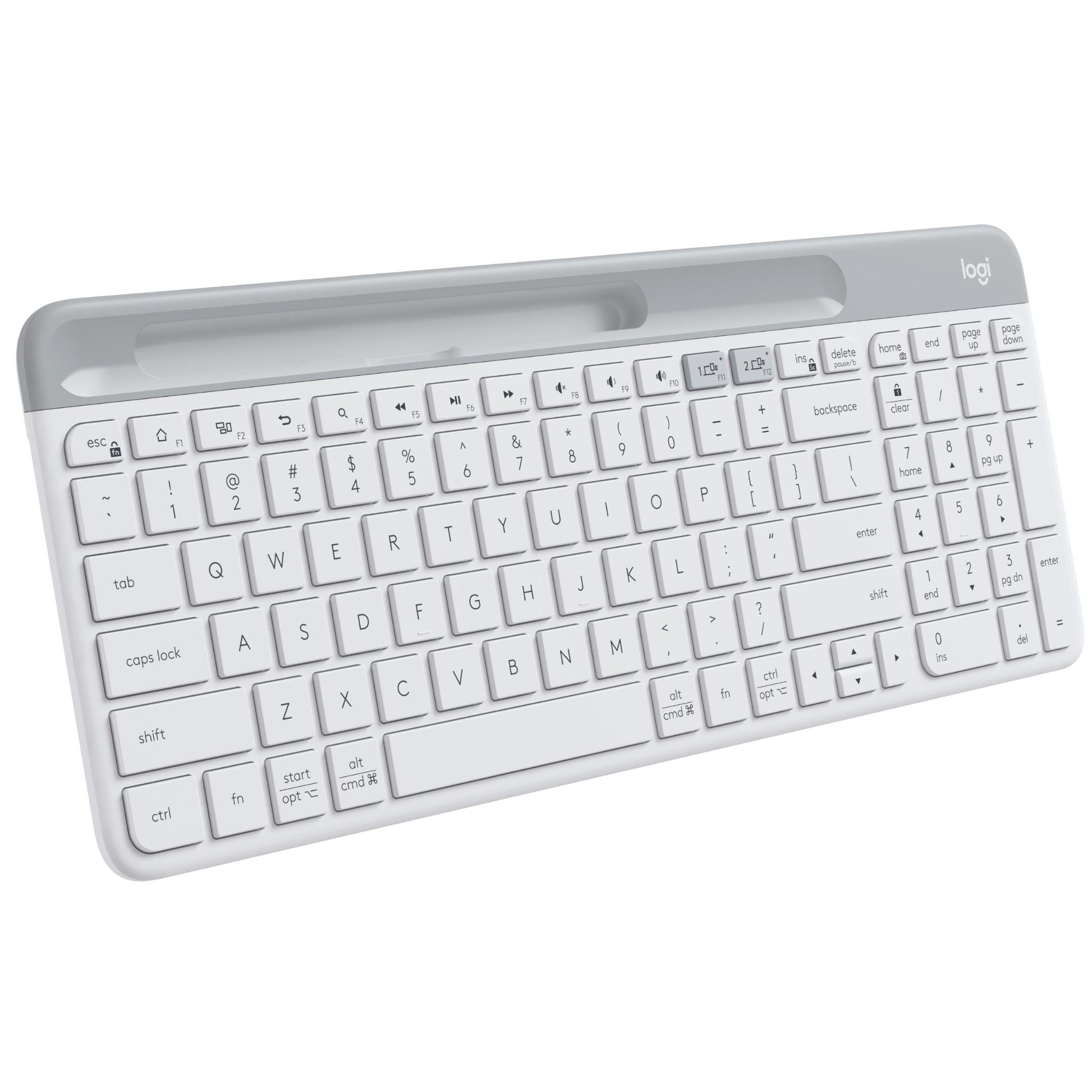 Logitech K580 Slim Multi-Device Wireless Keyboard (White)